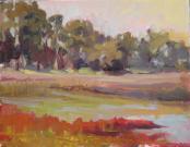 Pacheco Pond Morning Plein Air Landscape - Pacheco Pond Morning